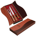 3 Piece Steel & Wood Carving Set